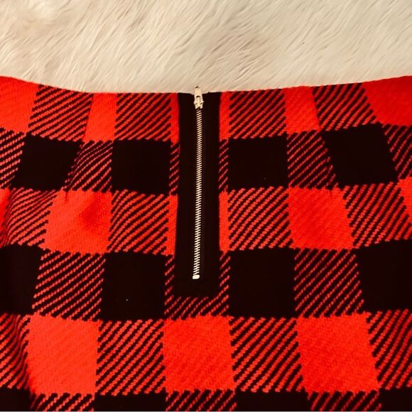 Vineyard Vines Red and Black Plaid Midi Skirt - Picture 2 of 5